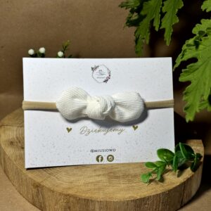 Opaska Bezuciskowa Biała